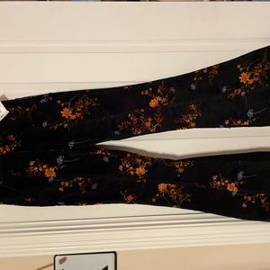 Floral Flare dress pants